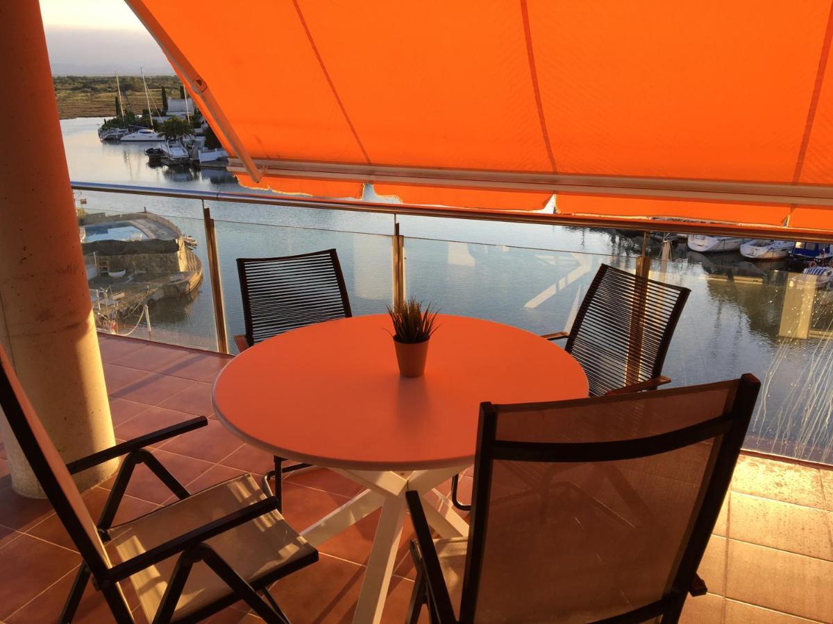 Vue Panoramique sur la Mediterrannée, appartement sur canal&proche plage Roses Esterno foto