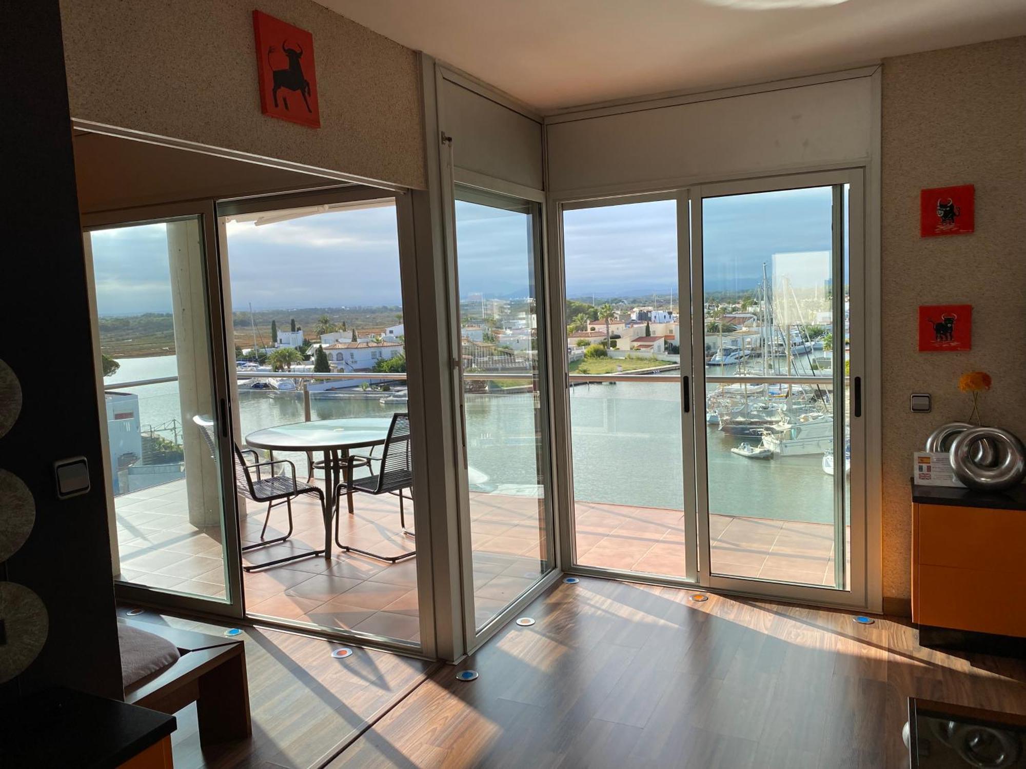 Vue Panoramique sur la Mediterrannée, appartement sur canal&proche plage Roses Esterno foto