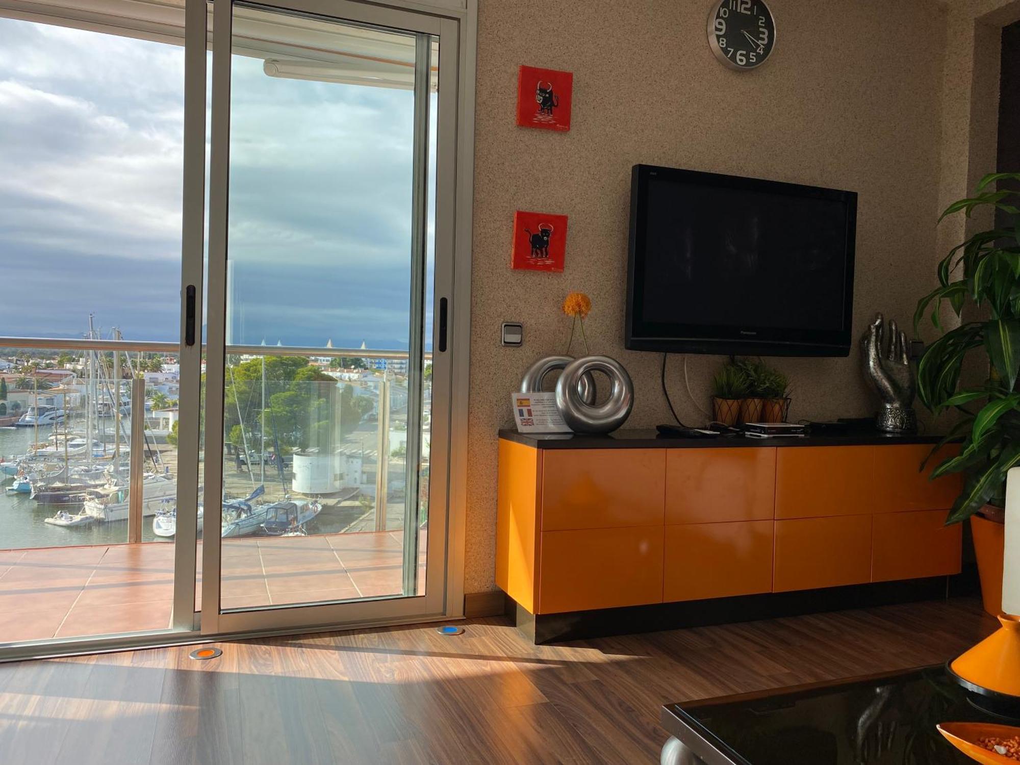 Vue Panoramique sur la Mediterrannée, appartement sur canal&proche plage Roses Esterno foto